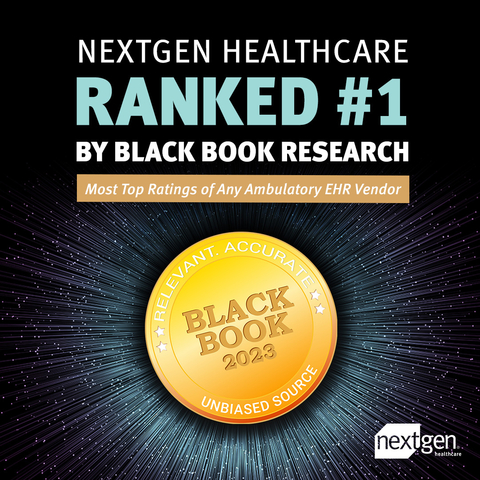 NextGen Healthcare earns top Black Book rankings. (Graphic: Business Wire)